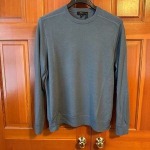 Theory merino wool sweater. Size XL. Steel blue